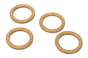 Four bronze thrust washers for Sink Hole Saver Original and Lam-Clamps.